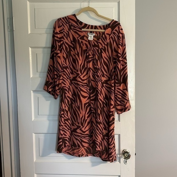 escapada Dresses & Skirts - Escapada Zebra Print Beach Dress